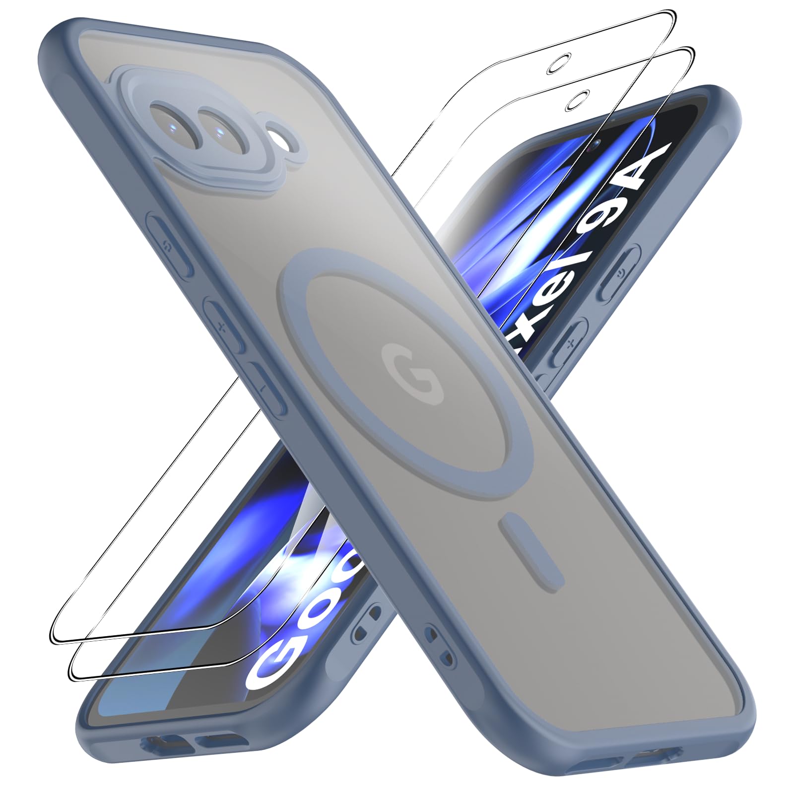 Amazon.co.jp: 【1個+2枚セット】For Google Pixel 9a ケース(1個